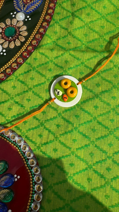 Foodie Handmade Rakhi – Rakhi for Brother (Design 199)