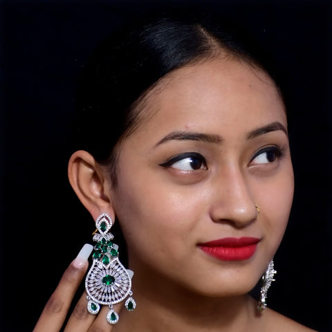 American Diamond Contemporary Earrings