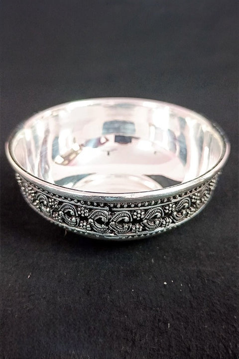 925 Solid Silver Designer Bowl (Design 39)