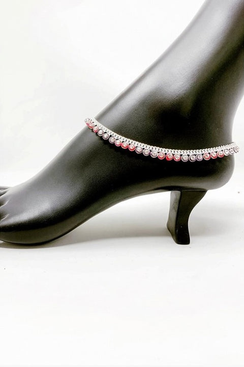Silver Anklet (K13 Design) - 10.5 inches