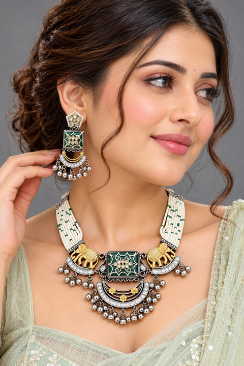 Necklace With Earrings 