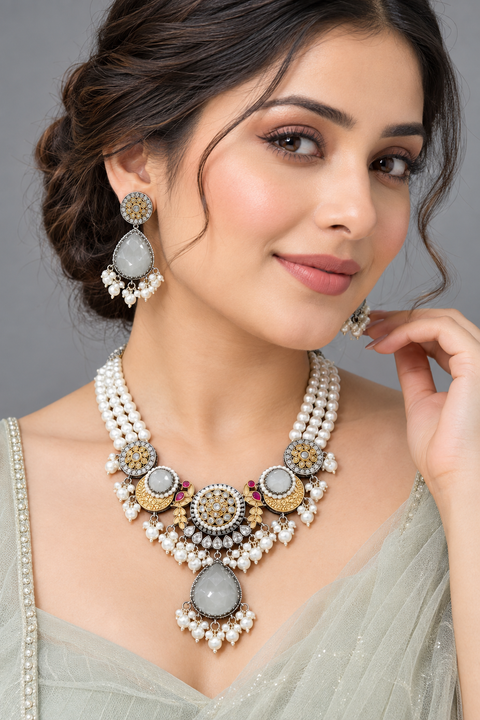 Necklace With Earrings 
