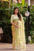 Designer Light Green Color Floral Embroidered Organza Saree for Casual Wear (D688)