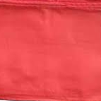 Red Fall For Saree in Cotton (Design 3)