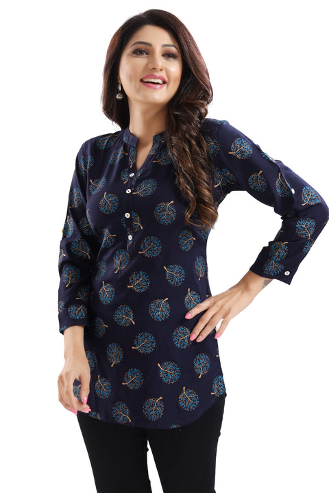 Blue Rayon Kurti