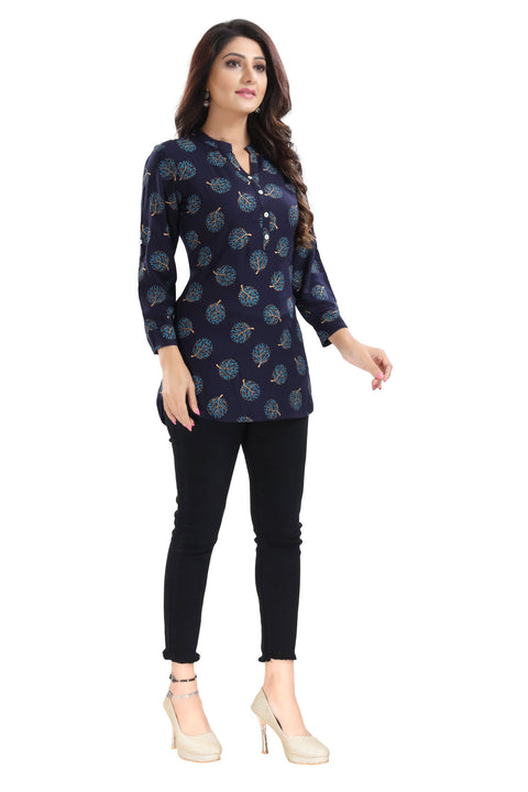 Blue Rayon Kurti