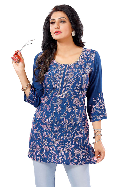 Blue, Pink Kurti
