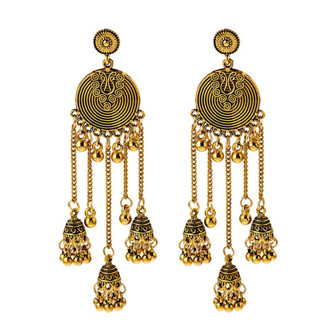Oxidized Traditional Jhumki Earrings (E213)