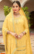 Designer Yellow Color Suit with Sharara & Dupatta in Georgette (K730)