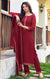 Gorgeous Maroon Designer Suit & Salwar with Dupatta For Casual and Ethnic Wear (K151) - PAAIE