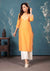 Cotton Kurti with Plazzo in Orange Color (K66) - PAAIE