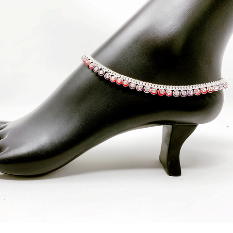 Silver Anklet (K13 Design) - 10.5 inches - PAAIE