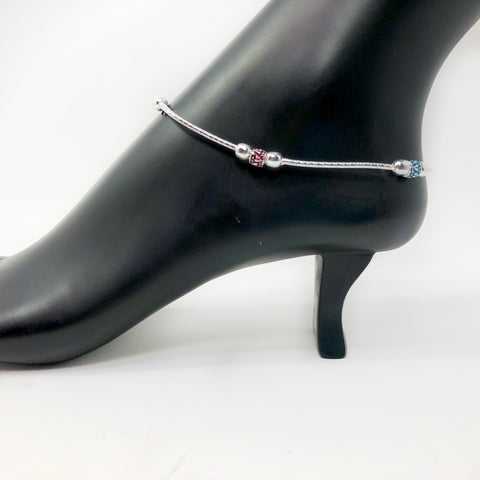 Silver Anklet (K63 Design) - 10.5 inches - PAAIE