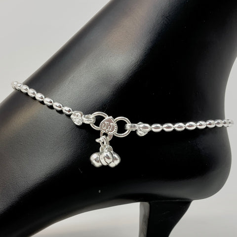 Silver Anklet (K72 Design) - 10.5 inches - PAAIE