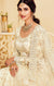 Designer The Bride Ivory Color Heavy Embroidered Net Lehenga Choli (D71)