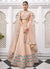 Designer Wedding Wear Special Peach Color Silk Lehenga Choli (D72)