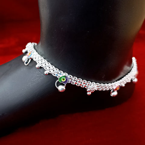 Silver Anklet 10 inches (Set of 2) - Design 104 - PAAIE