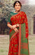 Designer Maroon/Green Chiffon Printed Saree for Casual Wear (D468)