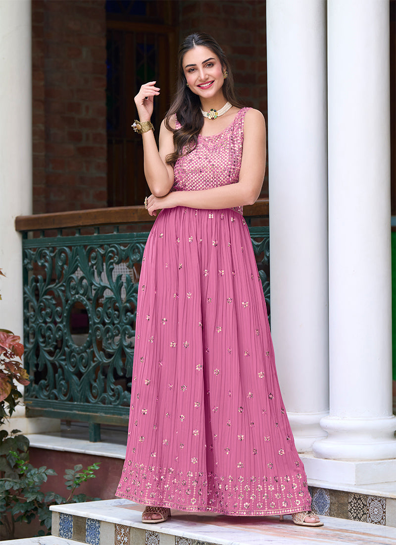 sachin and babi light blue dress Buy Stylish Indo Western Gowns At Low Price main image 0