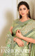 Lycra Green Designer Saree with Cut work Embroidery, Applique Work - PAAIE