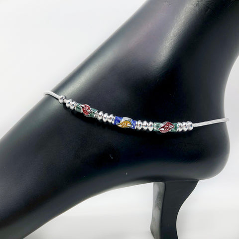 Silver Anklet (L2 Design) - 11.0 inches - PAAIE
