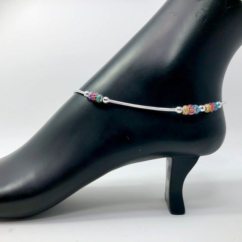 Silver Anklet (L5 Design) - 11.0 inches - PAAIE