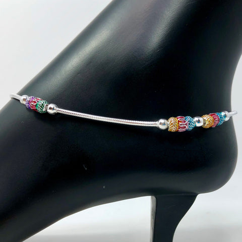 Silver Anklet (L5 Design) - 11.0 inches - PAAIE