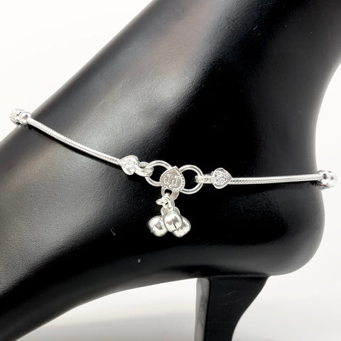 Silver Anklet (L7 Design) - 11.0 inches - PAAIE