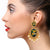 Radha Krishna Oval Shape Figure Earrings - PAAIE