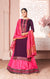 Long Suit With Lengha and Fancy Dupatta in Purple Color (K14) - PAAIE