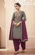 Exotic Grey Cotton Silk Patiala Salwar and Fancy Dupatta For Ethnic Wear (K169) - PAAIE