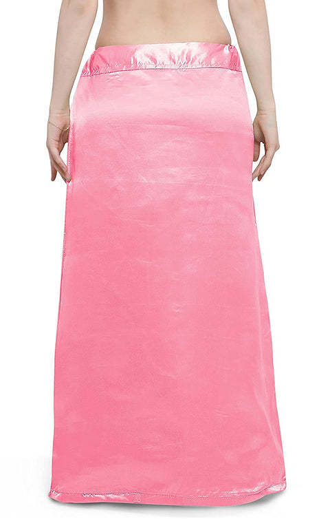Readymade Satin Petticoats in Pink Color (P18)