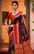 Designer Wine/Red Brasso Printed Saree for Casual Wear (D445)