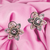 American Diamond Designer Earring in Pink Color (E28) - PAAIE