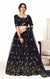 Designer Navy Blue Heavy Thread Embroidery With Sequence Work Lehenga Choli (D43)