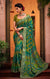 Designer Green Brasso Printed Saree for Casual Wear (D446)
