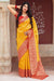 Banarasi Silk Designer Lemon Yellow and Red Color Saree - PAAIE