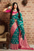 Banarasi Silk Designer Green And Pink Color Saree - PAAIE