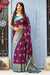 Banarasi Silk Designer Mulberry Purple Color Saree - PAAIE