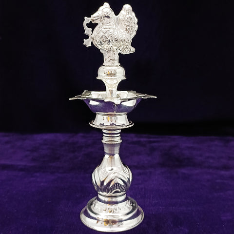 925 Silver Parrot Long Diya (Design 43) - PAAIE