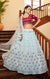Designer Wedding Engagement Blue Gota Patti with Thread Sequence Lehenga Choli (D33)