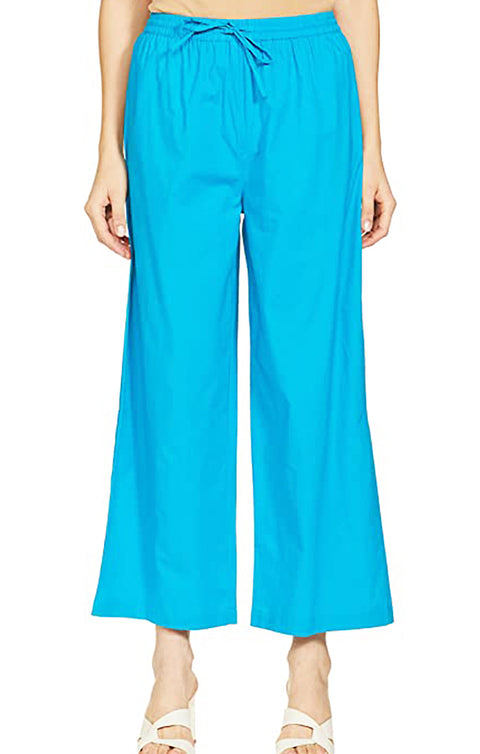 Designer Sky Blue Rayon Plazzo for Womens and Girls (D32)