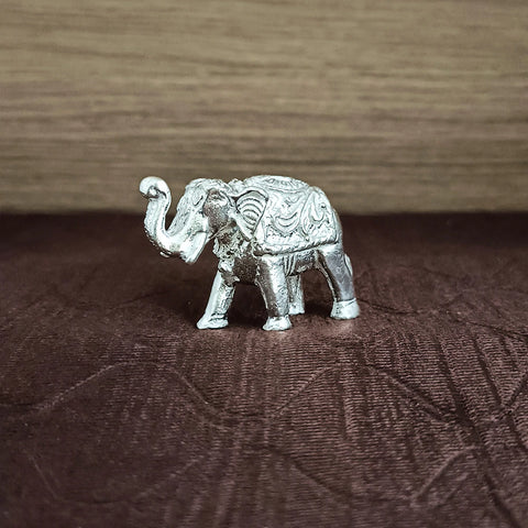 925 Pure Silver Elephant for Luck, Prosperity, Health (D15)