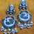 Traditional Style Oxidized Earrings with Pearl for Casual Party (E90) - PAAIE