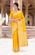 Vibrant Yellow Color Party Wear Soft Banarasi Silk Designer Saree