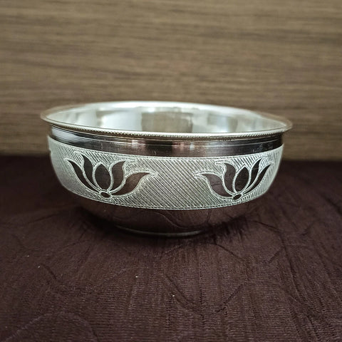 925 Solid Silver Designer Bowl (Design 35)