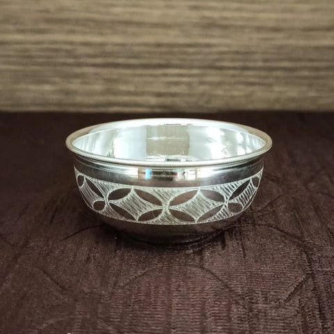 925 Solid Silver Designer Bowl (Design 37)