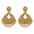 Oxidized Dangle Earrings in Gold Tone - PAAIE