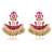 Designer Pink Earrings with a Jumble of Beads - PAAIE