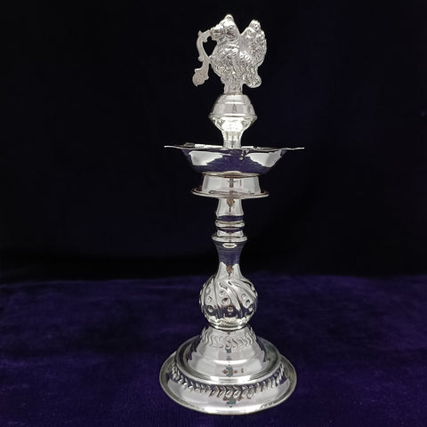 925 Silver Parrot Long Diya (Design 43) - PAAIE